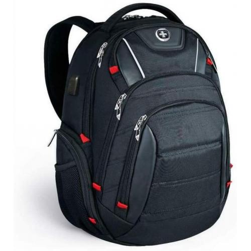 Swissdigital Circuit Men's Laptop Backpack for College and Business Travel
