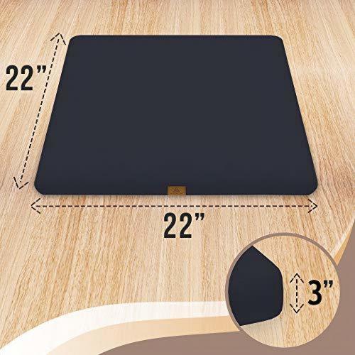 Zabuton Meditation Cushion - USA Buckwheat Hulls Organic Cotton