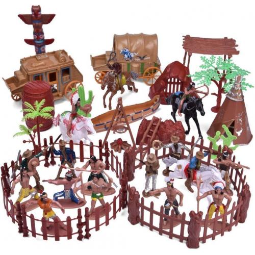 Indian Village 61 Piece Toy Set