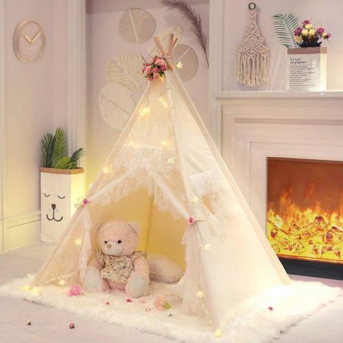 TreeBud Lace Teepee Tent for Girls