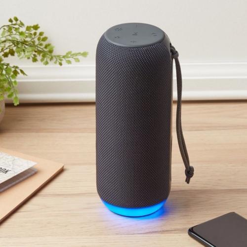 Groove on speaker, waterproof up to 3 feet, led lighting, 10 hours of play time, Bluetooth