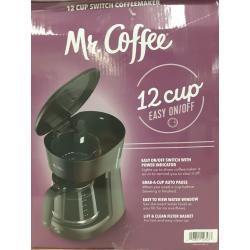 Mr coffee 12 cup easy on and off grab a cup auto pause