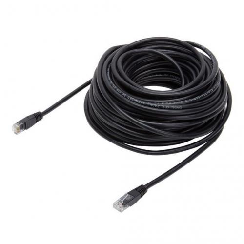 Cat6 Ethernet Cable, Network Internet Stranded Cord, 75', Black