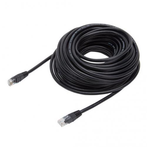 Cat6 Ethernet Cable, Network Internet Stranded Cord, 50', Black