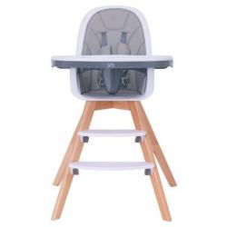 Baby High Chair with Double Removable Tray for Baby/Infants/Toddlers, 2-in-1 Wooden High Chair/Booster/Chair | Grows with Your Child | Adjustable Legs | Modern Wood Design | Easy to Assemble