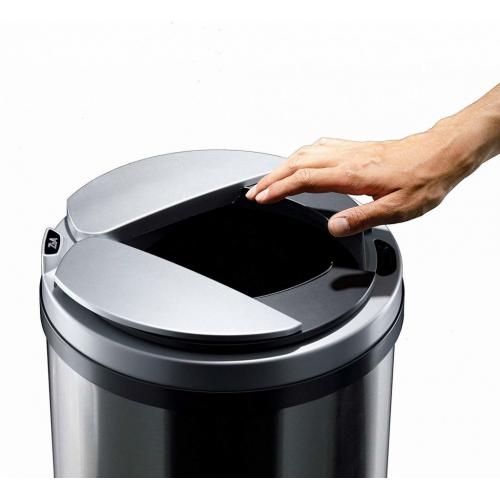ZitA Can't go Back Before Using Trash Can Automatic Motion Sensor 13 Gallon Stainless Steel
