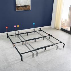 Mainstays 7 Universal Heavy-Duty Adjustable Bed Frame, Black Steel, Adjusts Twin - King