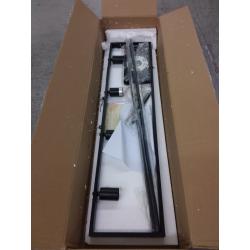 Ken & Ricky 4-Light Farmhouse Chandelier, Rustic Dining Room Light Fixture, 35.45 inch Kitchen Island Lighting Pool Table Pendant Light, Solid Wood and Metal Frame