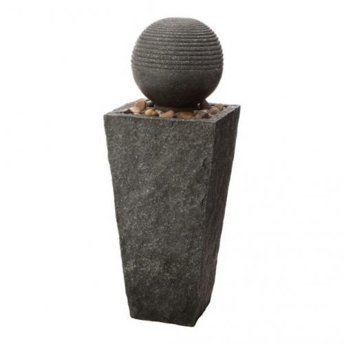 Glitzhome Polyresin Rippling Floating Sphere