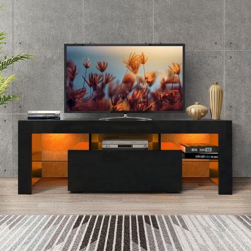 DMAITH TV Stand with LED Lights