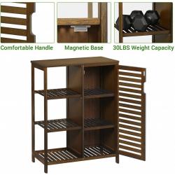 Bathroom Floor Cabinet Bamboo Storage Cabinet