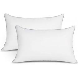 Edow 2 pack pillow, white. Luxury polyester fiber filled pillow