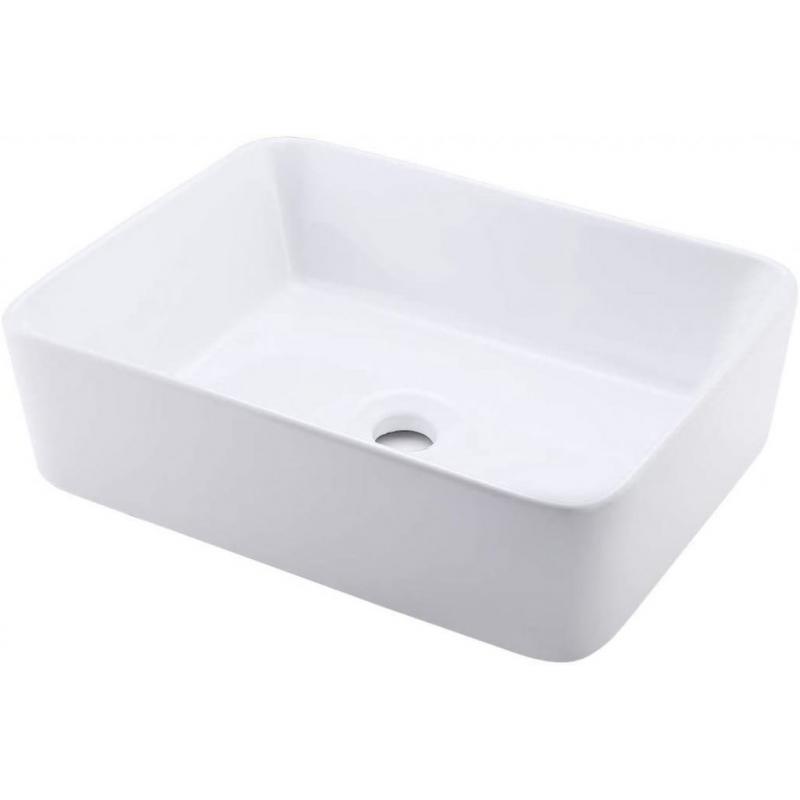 KES Bathroom Vessel Sink 19-Inch White