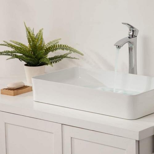 Vessel Sink Rectangle - 24x14 Above Counter White Porcelain