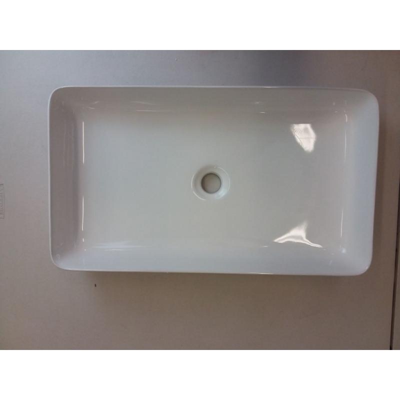 Vessel Sink Rectangle - 24x14 Above Counter White Porcelain