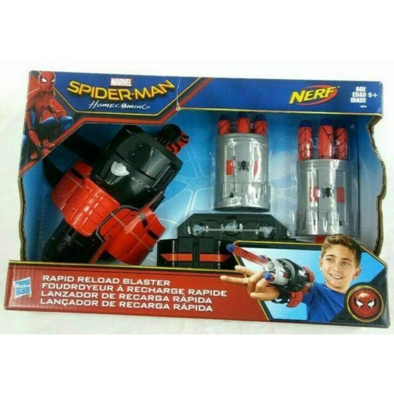 Nerf Spiderman Homecoming Rapid Reload Blaster