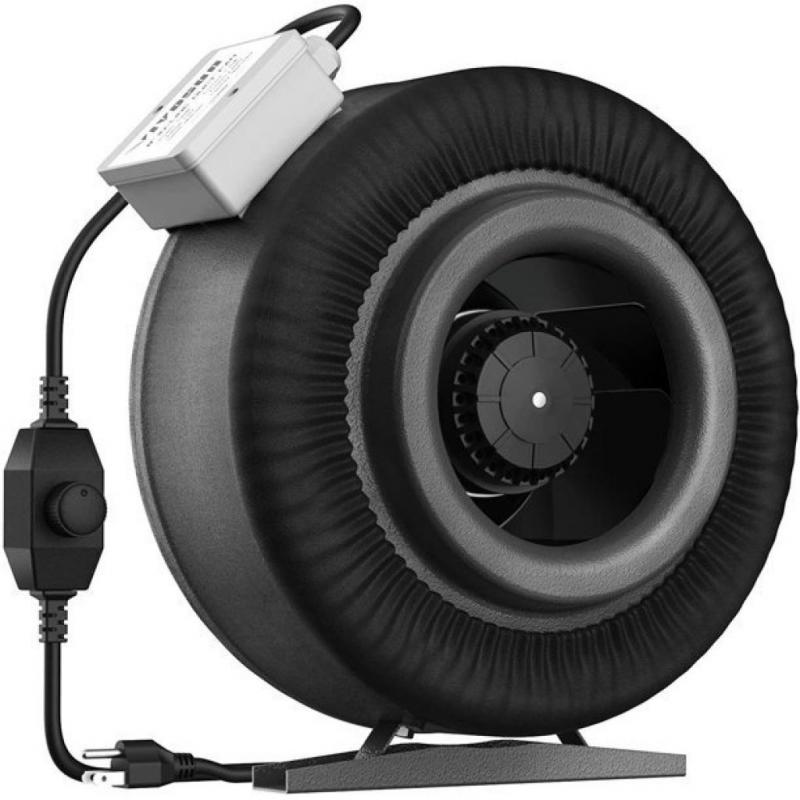 VIVOSUN 8In 740 CFM Inline Duct Ventilation Fan with Variable Speed Controller for Grow Tent