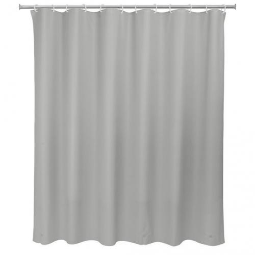Solid Shower Curtain Liner, Light Grey, 70 x 71 -Mainstays Basic Light Weight Thickness