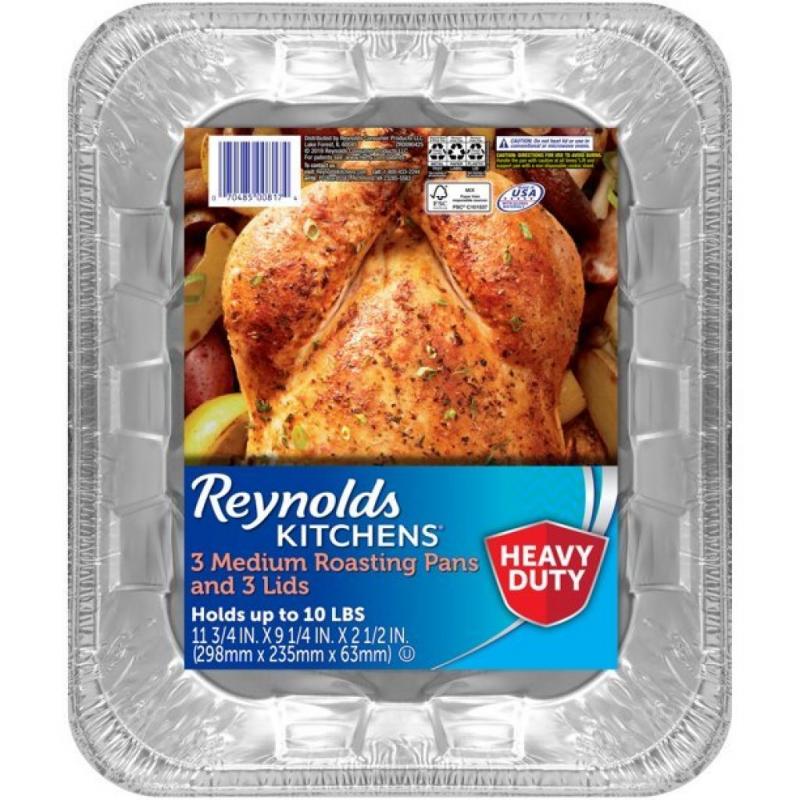 Reynolds Heavy Duty Disposable Roasting Pan with Lid