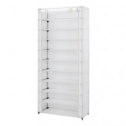 MainStays 10- Shelf Organizer with white fabric cover