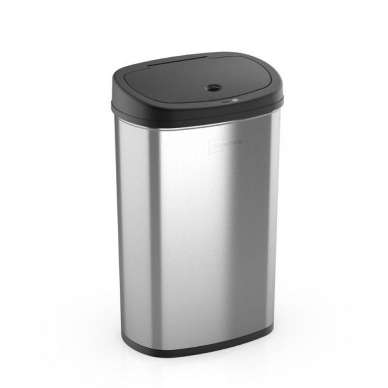 Mainstays, 13.2 gal /50 L Motion Sensor Kitchen Garbage Can, Stainless Steel