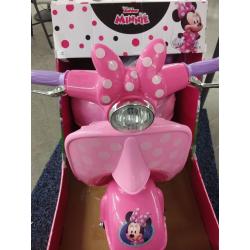 Disney Minnie Mouse Happy Helpers Scooter with Sidecar Ride-On Toy by Kid Trax