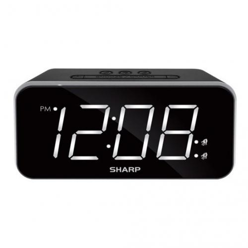 Sharp Dual Alarm with Jumbo Easy to Read 1.8” White LED Display, SPC736A