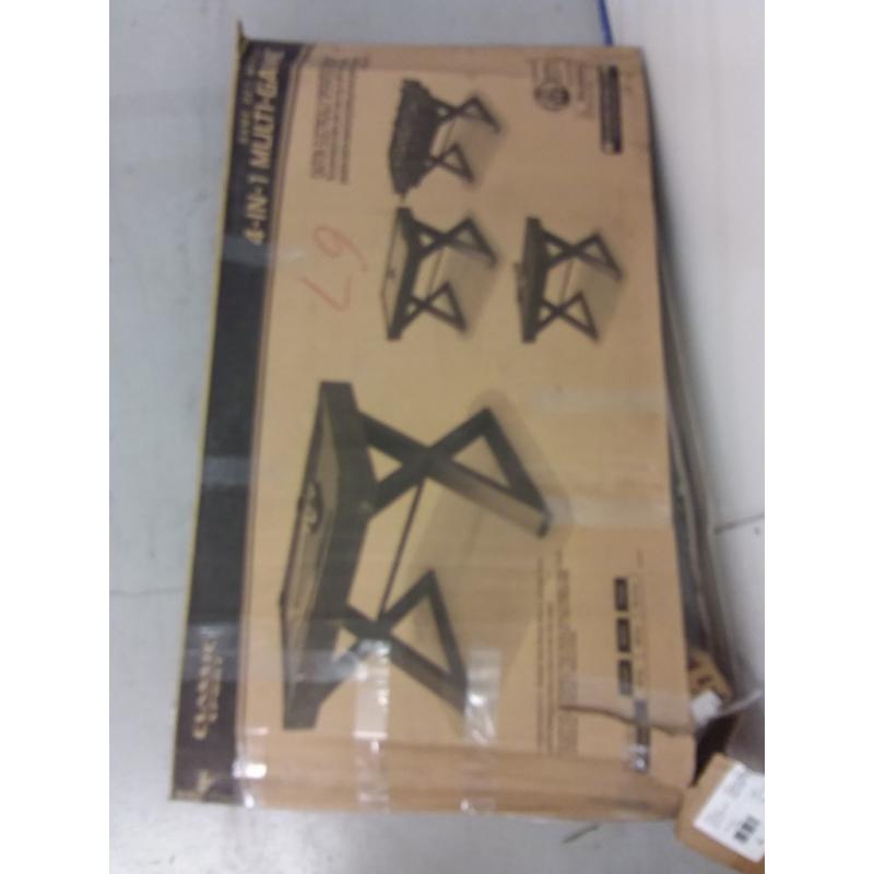 Classic Sport 54 4-in-1 Indoor Multi Game Table: Pool, Foosball, Table Tennis and Air Hockey