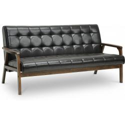 Baxton Studio Mid-Century Masterpieces Sofa, Brown, Sofa Only