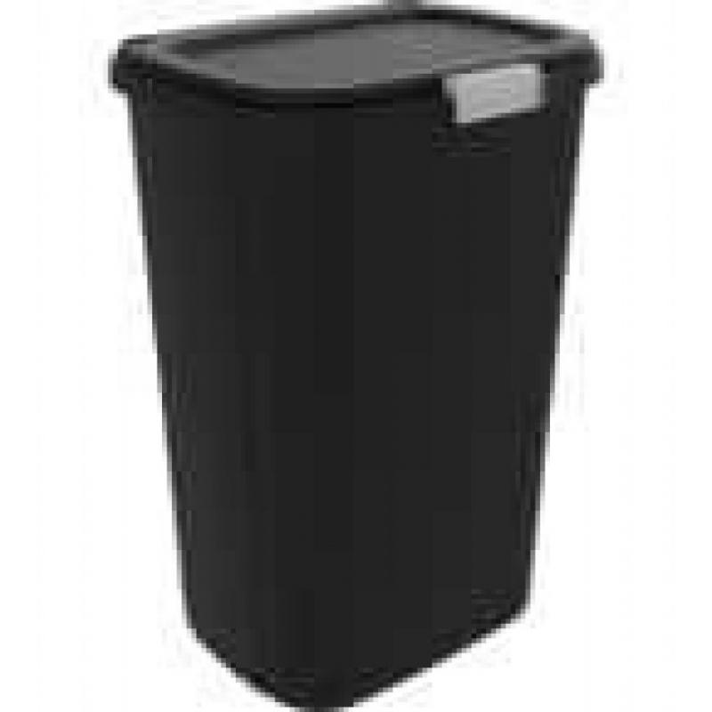 Hefty touch lid trash can
