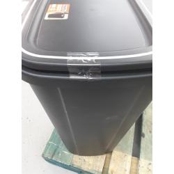Hefty touch lid trash can