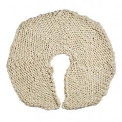 Holiday Time Cream Knit Christmas Tree Skirt, 48 inch