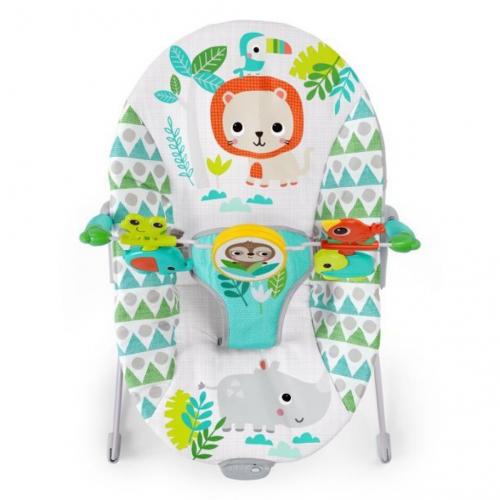 Bright Starts Spinnin’ Safari Vibrating Baby Bouncer