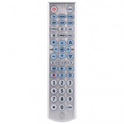 6-Device Universal Remote Control, Backlit, Silver, 33712