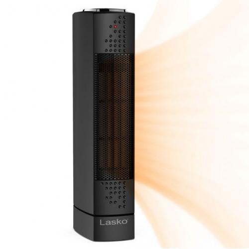 Oscillating Ultra Slim Electric Tower Space Heater with 2 Speeds, CT14101, Black