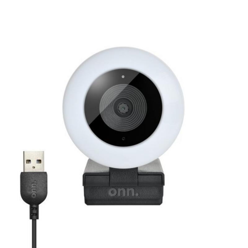 Webcam with Ring Light-3 LED levels, Autofocus, Up to 1440p Resolution