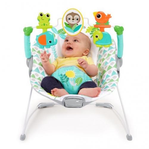 Bright Starts Spinnin’ Safari Vibrating Baby Bouncer