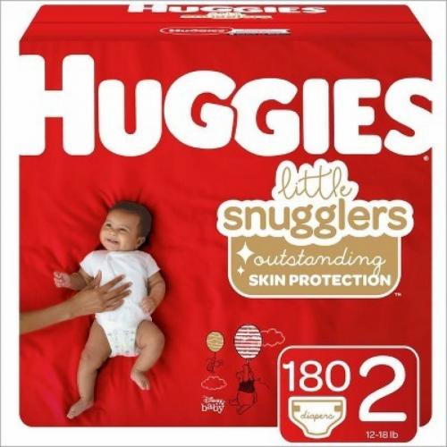 Huggies Little Snugglers Diapers - Size 2 (180ct)