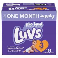 Diapers Size 3, 198 Count - Luvs Ultra Leakguards Disposable Baby Diapers