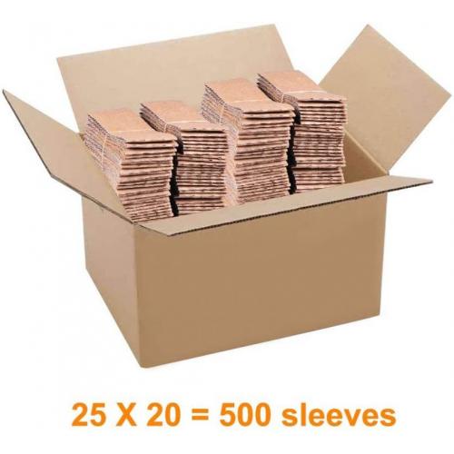 Coffee Sleeves - 500 count SPRINGPACK Disposable Corrugated Hot Cup Sleeves Jackets Holder - Kraft Paper Sleeves Protective Heat Insulation Drinks Insulated Fits 12,16,20,22,24 oz Coffee Cups