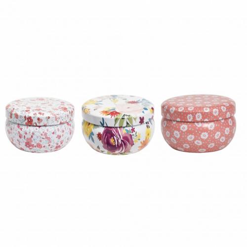 The Pioneer Woman 3-Piece Baked Goods Collection Tin Candles Set, Cranberry Chutney, French Toast, and Gingerbread & Spice, 4.95 oz