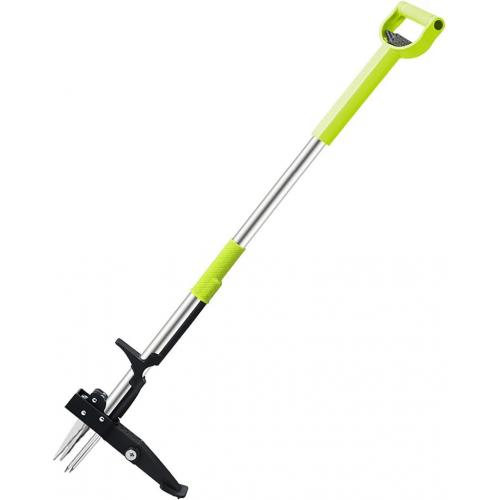 Stand Up Weed Puller, 4-Claws Manual Weeder Remover, 40-47 inch Labor Saving Dandelion Weed Removal Weeding Tool - 2021 D-Shape Handle