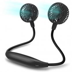 Portable Neck Fan, 2600mAh Battery Operated Sport Fan Ultra Quiet Hands Free