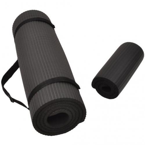 All purpose thick yoga mat, black