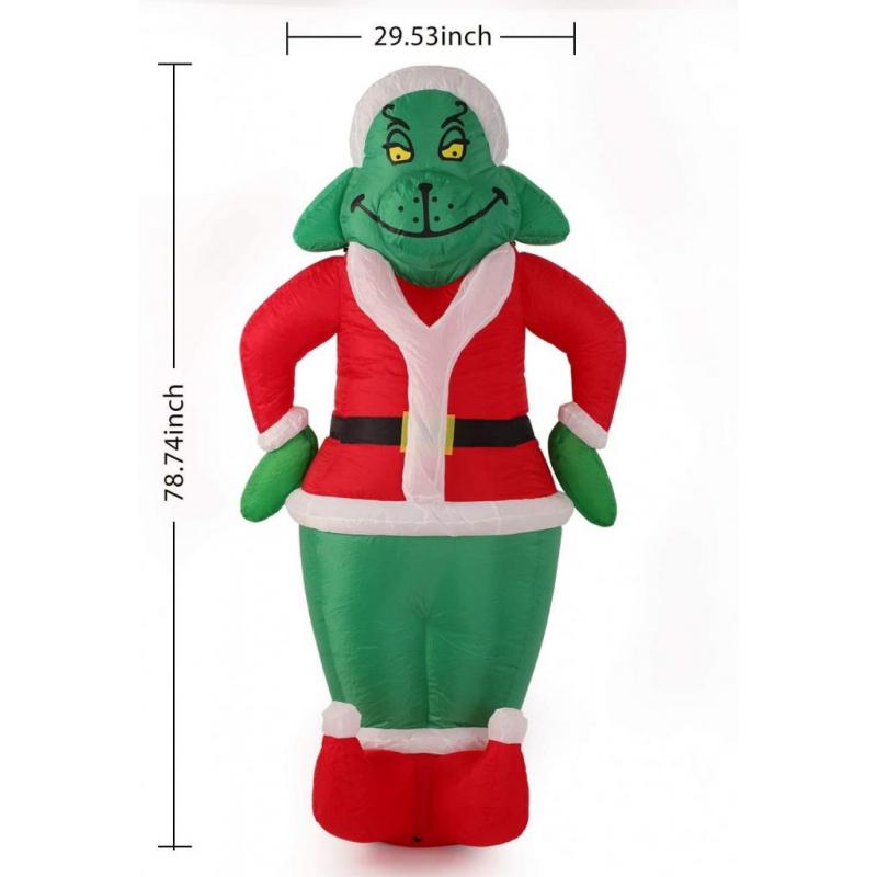 7 Foot Inflatable Grinch Yard Decorations Airblown Christmas Animated