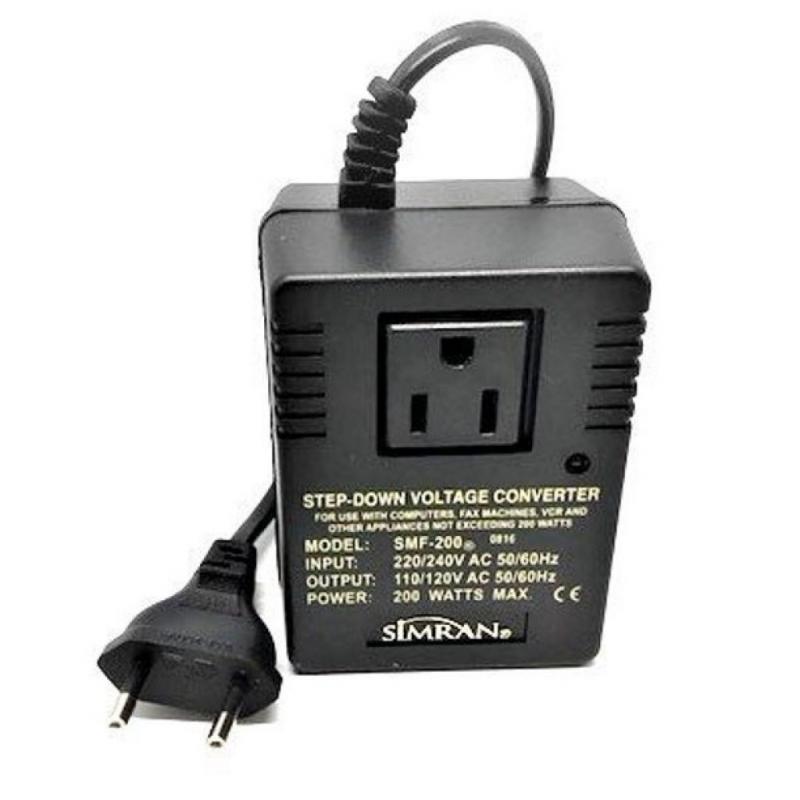 SMF-200 Deluxe 200 Watts Step Down Voltage Converter for International Travel