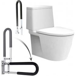 Toilet safety handicap grab bars