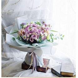 Waterproof Flower Wrapping Paper, white/gold