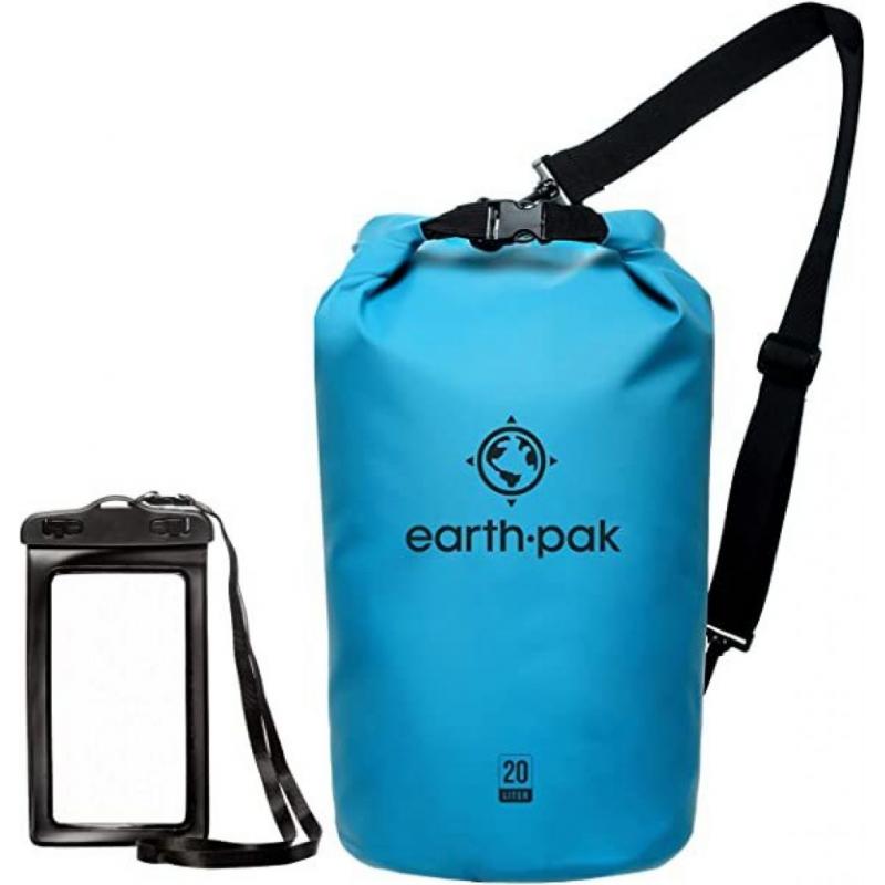 Earth Pak- Waterproof Dry Bag with Front Zippered Pocket