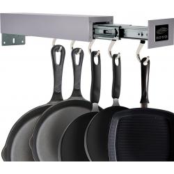 Pot Racks Pan Organizer Adjustable 5 Hook for Hanging Pots and Pans